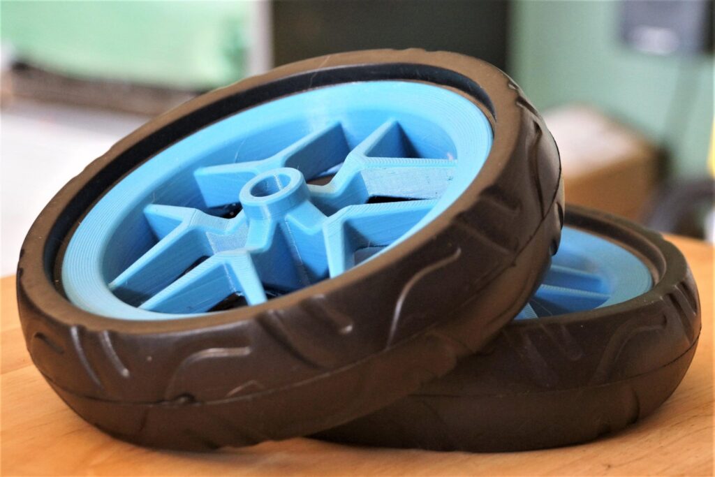 wheels in blue, cart for dogs, anyonego wheelchair components